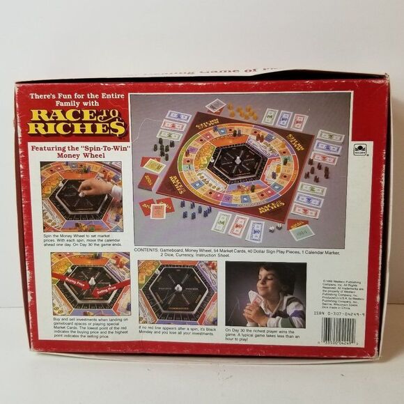 Vintage Race to Riches Board Game, The Wheeling, Dealing Game of Fast Fortunes - Picture 2 of 7